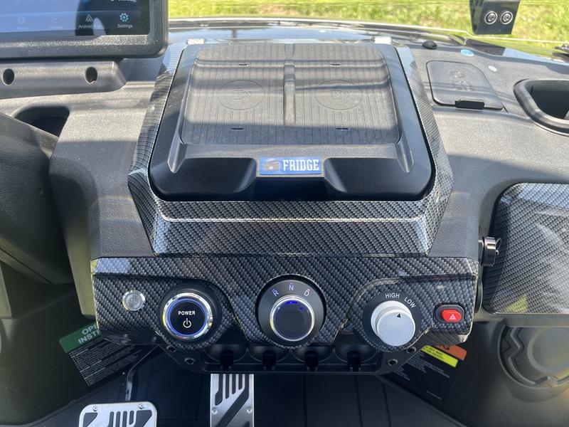 ear view of 2025 Evolution D-Max GT4 Black golf cart available in Pennsylvania with export and nationwide delivery