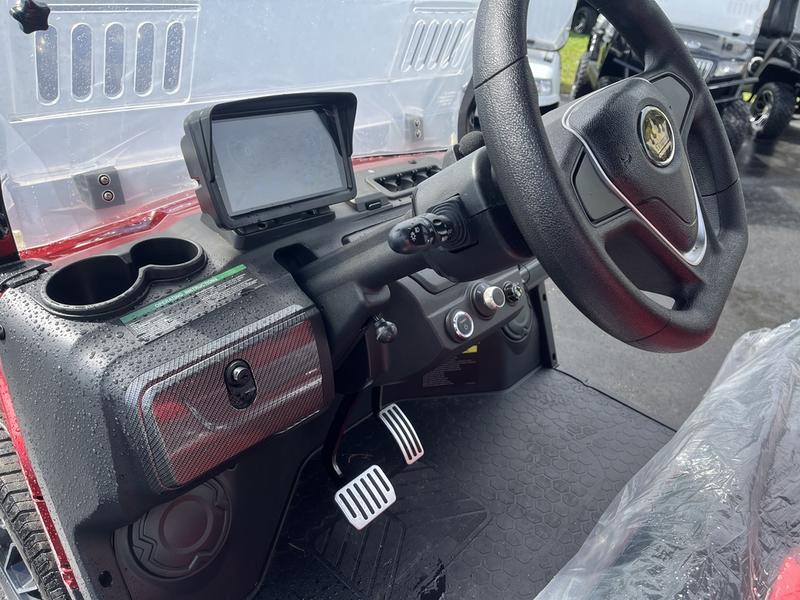 Dashboard of 2025 Evolution D5-Ranger 4 Red golf cart available in Virginia
