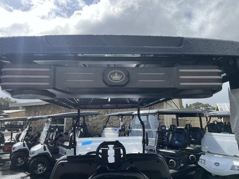 Rear design of 2025 Evolution D5-Ranger 4 Red golf cart available in Virginia