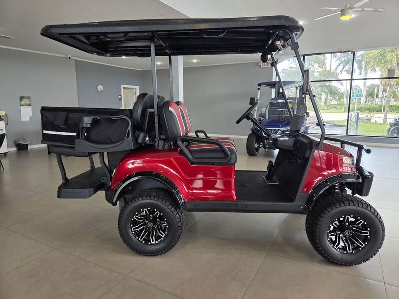 Rear view of 2025 Star EV CP-2+2 Lifted at McCormick Ranch Golf Club, Scottsdale, Arizona.