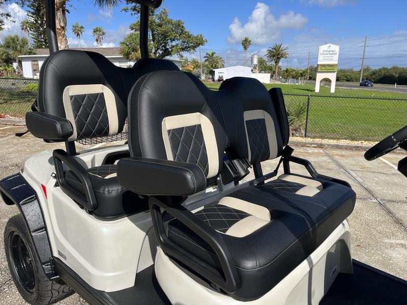 Interior seating of 2025 Star EV Sirius 4 at The Landings Golf & Athletic Club.