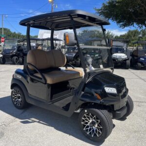 Two-passenger premium seating inside 2025 Club Car Onward HP Lithium Illinois