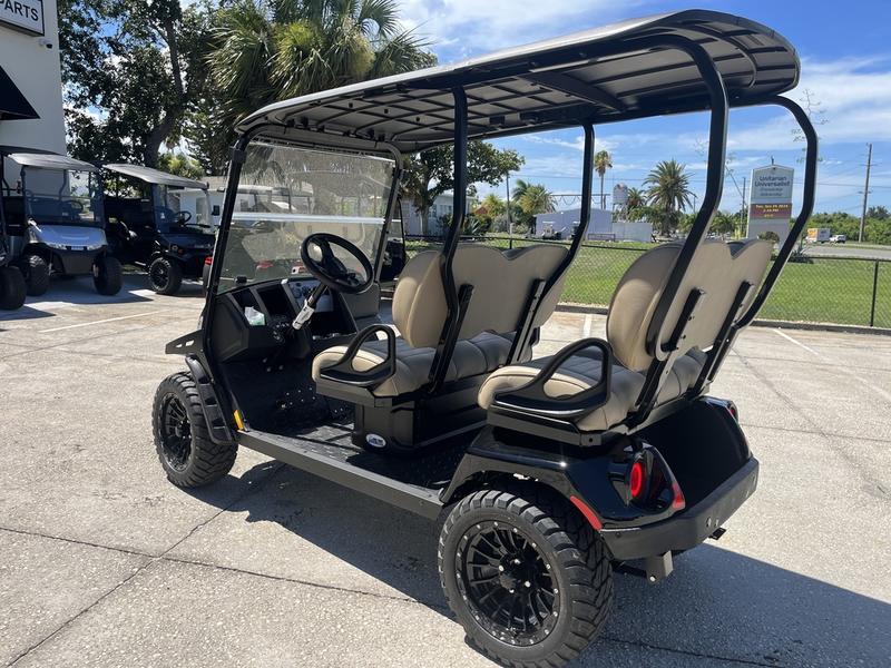 Rear view of 2025 E-Z-GO Liberty ELiTE Lithium Black 4.2 in Buffalo New York
