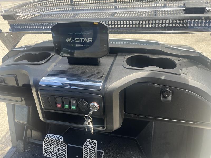 Dashboard of the 2026 Star EV J-Model 4+2 Lifted in Naples, Florida.