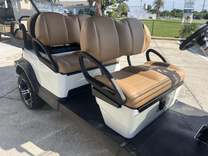 Front LED headlights on 2026 Club Car Onward Lifted 6 Passenger HP Lithium golf cart in Tennessee