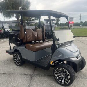 Front view of 2026 E-Z-GO RXV 4 Touring ST ELiTE Lithium Slate in Birmingham Alabama