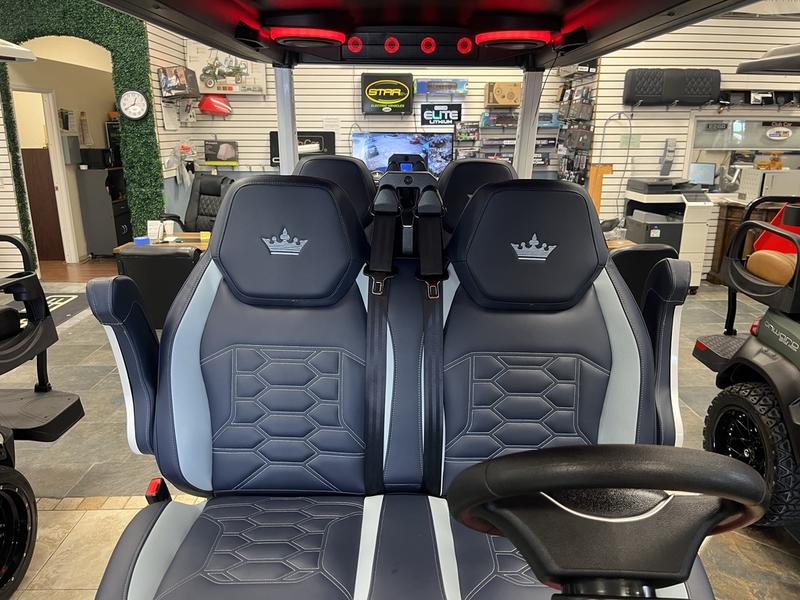Street legal 2025 Evolution D-Max GT4 White electric golf cart available in Alabama with export and nationwide delivery