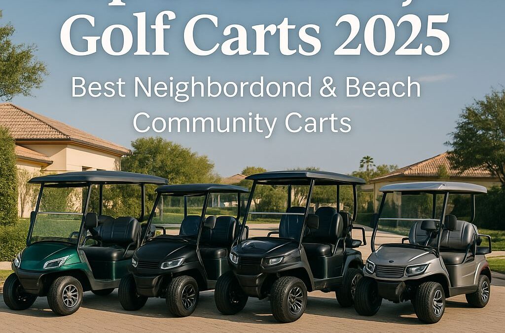 Golf Carts for Beach Towns: What Features You Actually Need (2025 Full 3000-Word Guide)