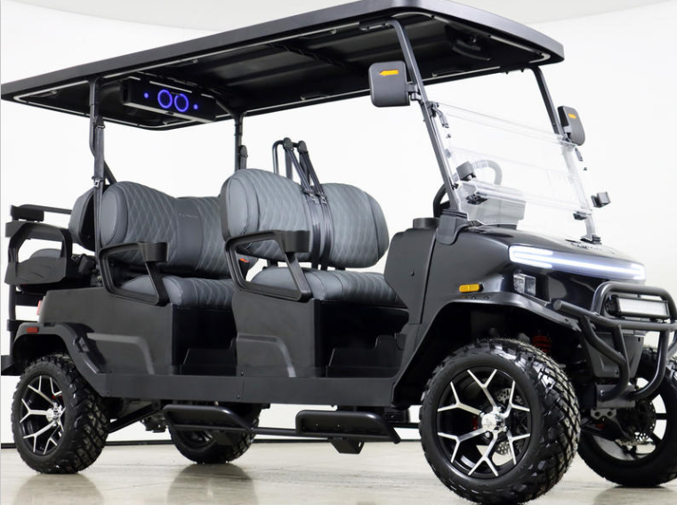 2026 Denago EV Rover XL6 Black 6-Passenger Lifted Lithium Golf Cart — изображение 11